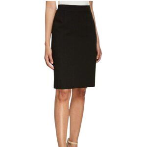 Kobi Halperin Black Knee Length Stretch Twill Pencil Skirt Career Women's 6/8